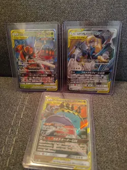 Lot Of 3 - Pokemon TAG TEAM : Greninja & Melmetal, Phermosa & Buzzwole - Image 1