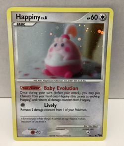 2008 Pokemon Basic Happiny Lv.8 60hp #14/17 Holo - Image 1