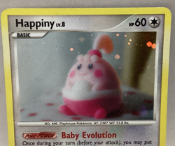 2008 Pokemon Basic Happiny Lv.8 60hp #14/17 Holo - Image 3