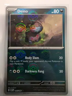 Deino 065/086 NM – Poke Ball Holo – 2025 S&V TCG Pokemon White Flare - Image 1