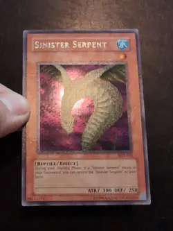 Yu-Gi-Oh! PRISMATIC SECRET RARE HOLO CARD SINISTER SERPENT SDD-002 NM - Image 2
