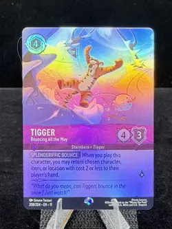 Disney Lorcana-Winterspell-Tigger-Bouncing All The Way-#208-Epic-M/NM - Image 4
