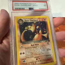 2000 Pokemon Rocket Dark Charizard Holo PSA 7 Near Mint Rare Card 4/82 Vintage 4 - Image 3