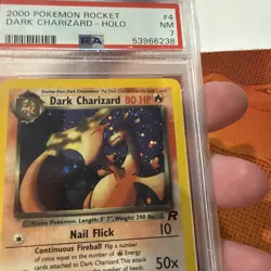 2000 Pokemon Rocket Dark Charizard Holo PSA 7 Near Mint Rare Card 4/82 Vintage 4 - Image 4