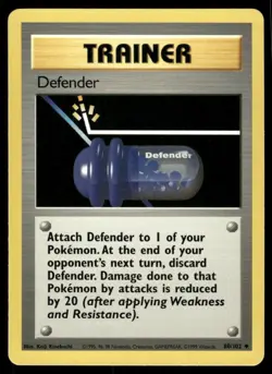 Pokemon Cards Defender 80/102 Base Set WOTC Unlimited Uncommon NM - Image 1