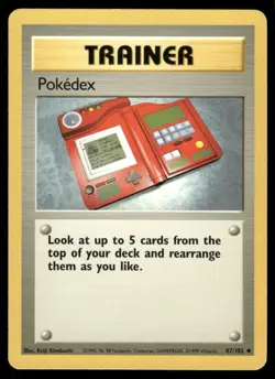 Pokemon Cards Pokedex 87/102 Base Set WOTC Unlimited Uncommon LP *3 - Image 1