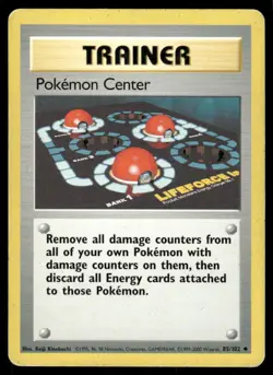 Pokemon Cards Pokemon Center 85/102 Base Set WOTC Unlimited Uncommon MP *2 - Image 1