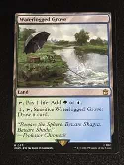 MTG Universes Beyond: Doctor Who Waterlogged Grove 0331 NM Rare - Image 1