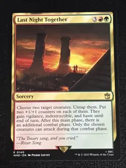 MTG Universes Beyond: Doctor Who Last Night Together 0140 NM Rare - Image 1
