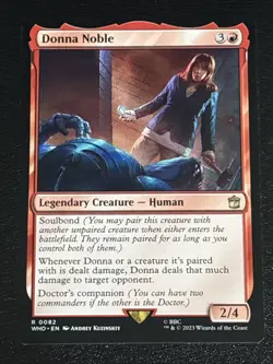 MTG Universes Beyond: Doctor Who Donna Noble 0082 NM Rare - Image 1