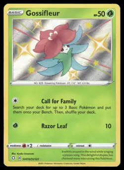 Pokemon Cards Gossifleur SV010/SV122 Shining Fates Shiny Vault Rare Shiny NM - Image 1