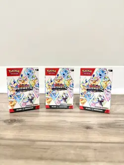 Pokemon Scarlet & Violet Prismatic Evolutions Booster Bundle - lot of 3 - Image 1