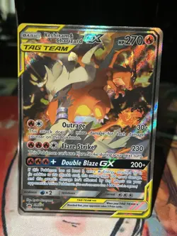 Pokemon TCG Reshiram & Charizard GX SM201 Black Star Promo LP+ /NM - Image 1