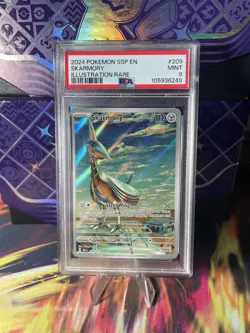 Skarmory Illustration Rare Pokemon Ssp En-Surging Sparks 209/191 PSA 9 - Image 1