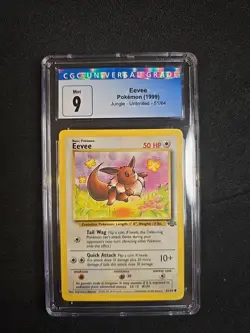 Pokemon Eevee 51/64 CGC 9 1999 WOTC Jungle - Image 1