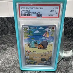 Pokemon Dwebble 70 HP Illustration Rare Holo 129/086 Sv: Black Bolt 2025 PSA 10 - Image 1
