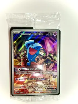 Pokemon TCG Destined Rivals Team Rocket's Wobbuffet SVP 203 Promo - SEALED - Image 1