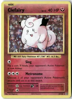 Clefairy, Pokemon XY - Evolutions Holo Rare, 63/108 LP - Image 1