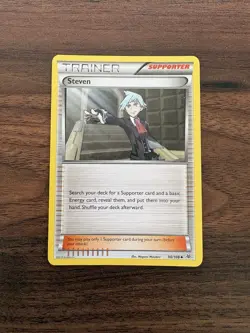 Pokemon TCG XY - Roaring Skies Steven 90/108 NM - Image 1
