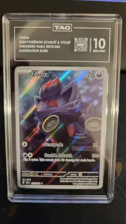 ZORUA - #075/064 - Shrouded Fable - ILLUSTRATION RARE - TAG 10 GEM MINT -Pokemon - Image 4