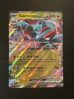 Pokemon TCG Salamence ex 114/159 Journey Together Holo NM - Image 1