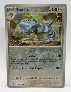 Carte Pokemon Reverse Steelix 125/182 - 180pv PAR Faille Paradoxe FR NEUF - Image 1