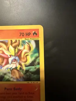 Entei 010/147 Aquapolis Non Holo Regular Pokemon Lightly Played LP - Image 3