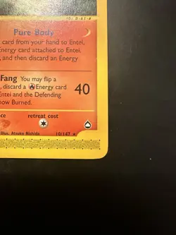 Entei 010/147 Aquapolis Non Holo Regular Pokemon Lightly Played LP - Image 4