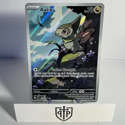 Pokemon TCG - Axew 145/086 Black Bolt - Illustration Rare Holo - NM - Image 1