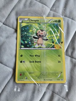 POKEMON 25TH ANNIVERSARY PROMO FIRST PARTNERS CHESPIN OVERSIZED SEALED XY01 - Image 1