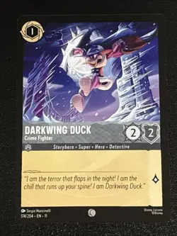 Disney Lorcana Winterspell Darkwing Duck - Crime Fighter 174/204 NM - Image 1