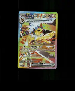 FAN-ART READ DESCRIPTION BELOW HOLO JOLTEON Card JOLTEON Pokemon Card p2 - Image 1
