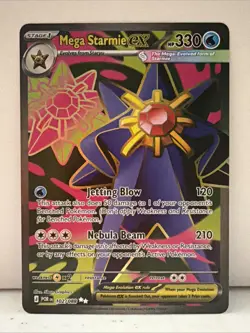 MEGA Starmie EX Perfect Order Pokemon Card Full Art ENGLISH - Image 1