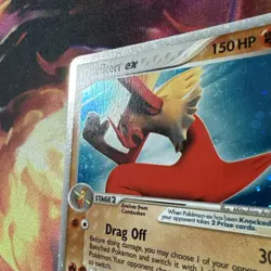 Pokemon TCG Blaziken EX Holo Ultra Rare Card 90/100 EX Crystal Guardians LP - Image 3