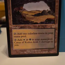 Caves of Koilos 2001 Wizards MTG Land Jim Nelson 140/143 English - Image 1