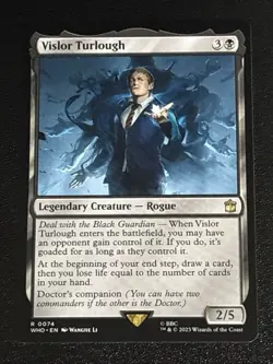 MTG Universes Beyond: Doctor Who Vislor Turlough 0074 NM Rare - Image 1