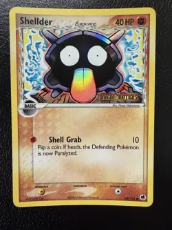 Shellder (Delta Species) 63/101 EX Dragon Frontiers Reverse Holo Stamped LP - Image 1