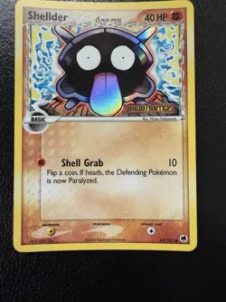 Shellder (Delta Species) 63/101 EX Dragon Frontiers Reverse Holo Stamped LP - Image 2