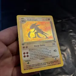 Pokemon Kabutops 1st Edition Fossil Holo Rare 9/62 60 HP (English) - Image 2