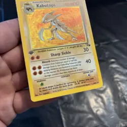 Pokemon Kabutops 1st Edition Fossil Holo Rare 9/62 60 HP (English) - Image 4