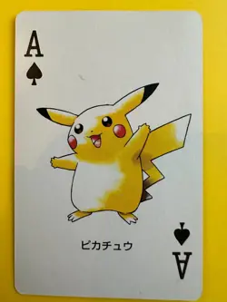 Pikachu pokemon Playing Poker Card Groudon Nintendo Japanese Very Rare - Image 1