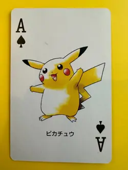 Pikachu pokemon Playing Poker Card Groudon Nintendo Japanese Very Rare - Image 2