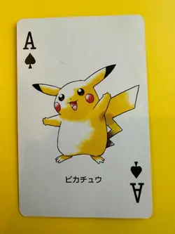 Pikachu pokemon Playing Poker Card Groudon Nintendo Japanese Very Rare - Image 3