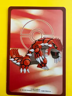 Pikachu pokemon Playing Poker Card Groudon Nintendo Japanese Very Rare - Image 4