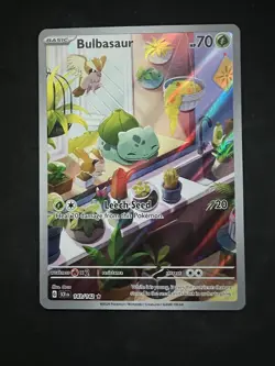 Pokemon Bulbasaur 143/142 SV07: Stellar Crown Illustration Rare Full Art Holo - Image 1