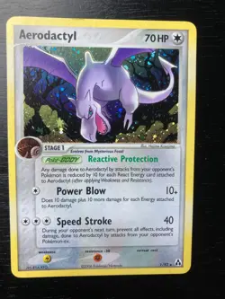 Pokemon RARE Holo Aerodactyl 1/92 Legend Maker Very Good/Played Condition - Image 2