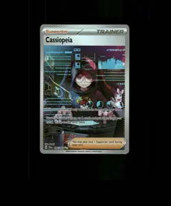 FAN-ART READ DESCRIPTION BELOW HOLO Cassiopeia Card Cassiopeia Pokemon Card p2 - Image 1