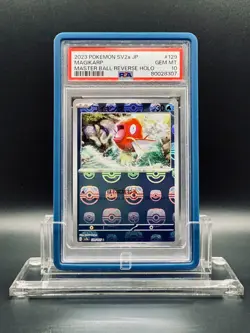 PSA 10 SV2a Pokemon 151 Japanese 129/165 C Magikarp Master Ball Reverse Holo - Image 1