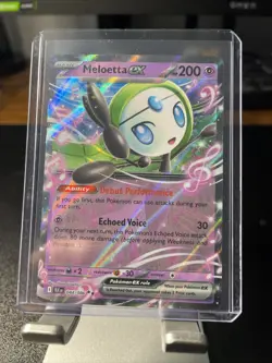 Meloetta ex 044/086 Black Bolt Holo Pokemon Card NM - Image 3
