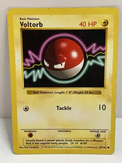 Pokemon TCG VTG WOTC HP Voltorb 067/102 Base Set (Shadowless) Regular - Image 1